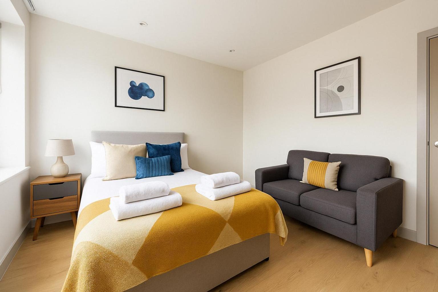 Bright Studio Flat - Walk To River Thames & Kingston Town Surbiton Buitenkant foto